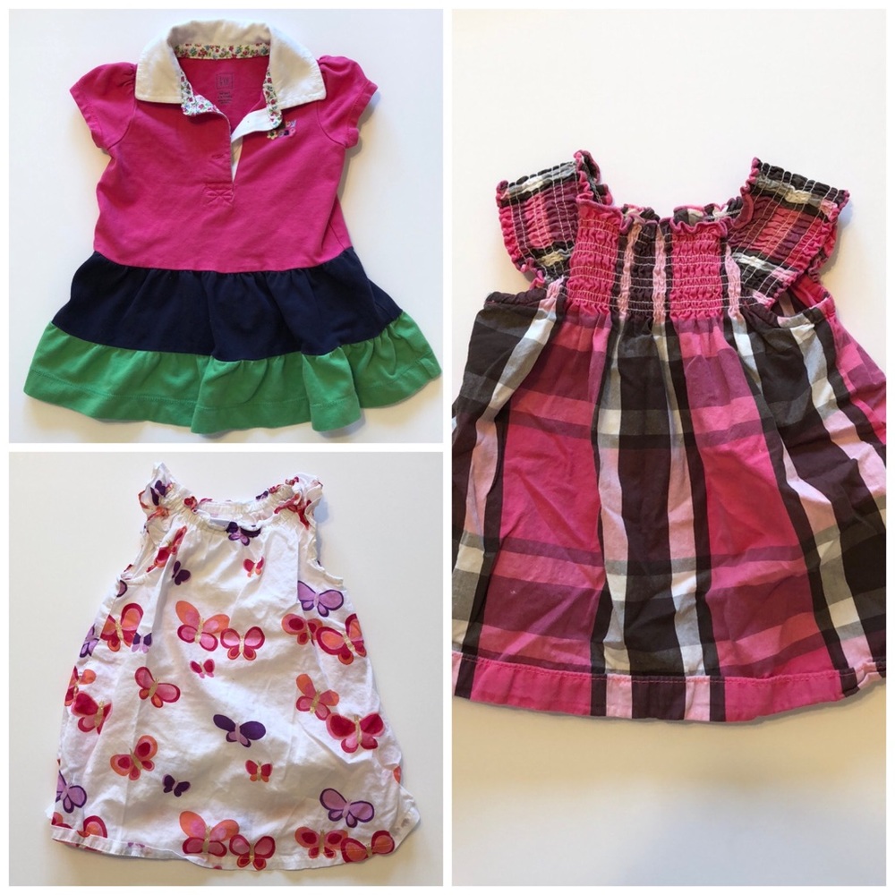 Bundle of 3 Baby Girl Dresses